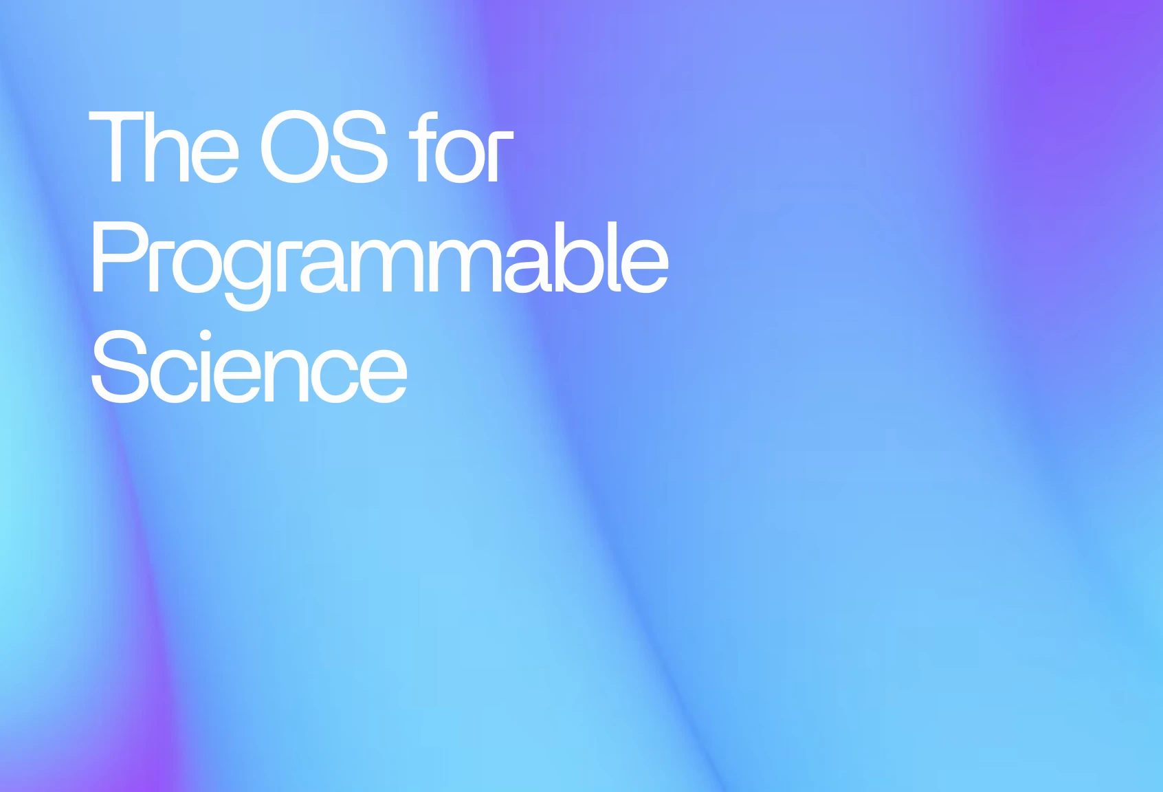 The OS for Programmable Science | OpenSRE